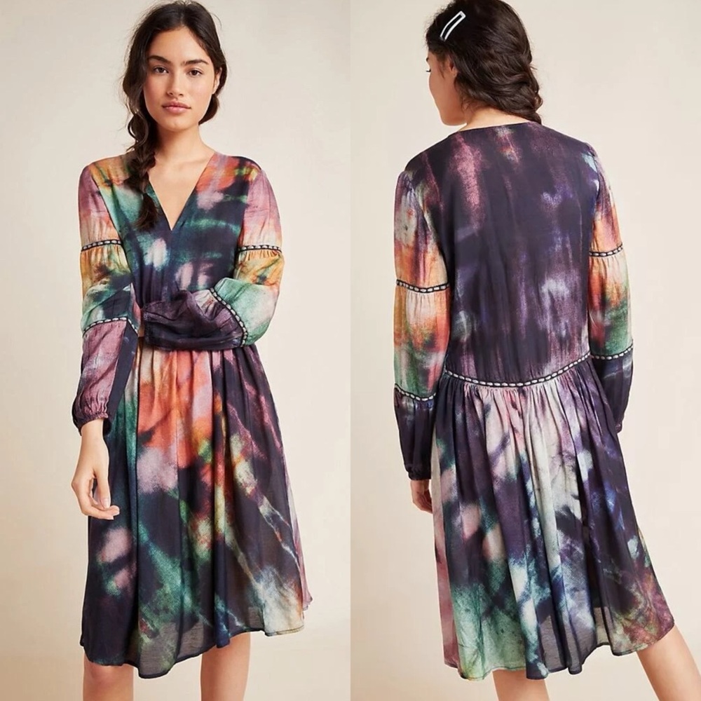 Anthropologie / Bl-nk London Orina Tie Dyed Mini Dress